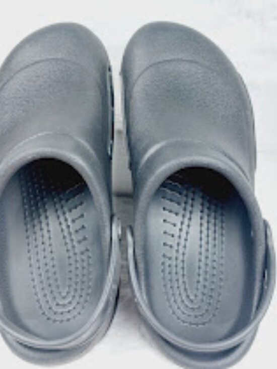 Crocs Men\'s Black Bistro Adjustable Slip-On Casual Rubber Clogs Size 8 main image 2